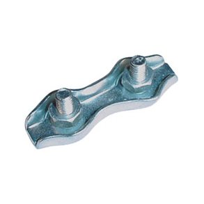 Kabelklemme, 2 mm., dobbelt