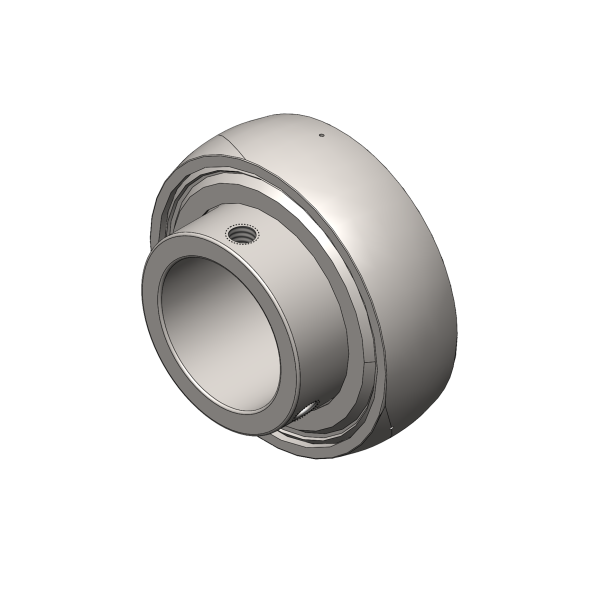 Kugleleje, bagaksel med gummittning 30 mm.